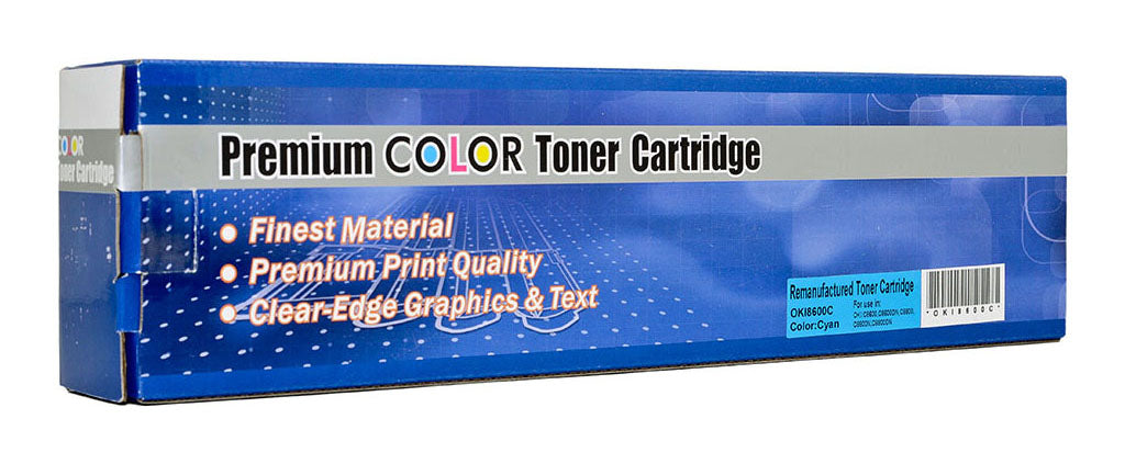 Icon Compatible OKI C8600/8800 Cyan Toner Cartridge (43487727)