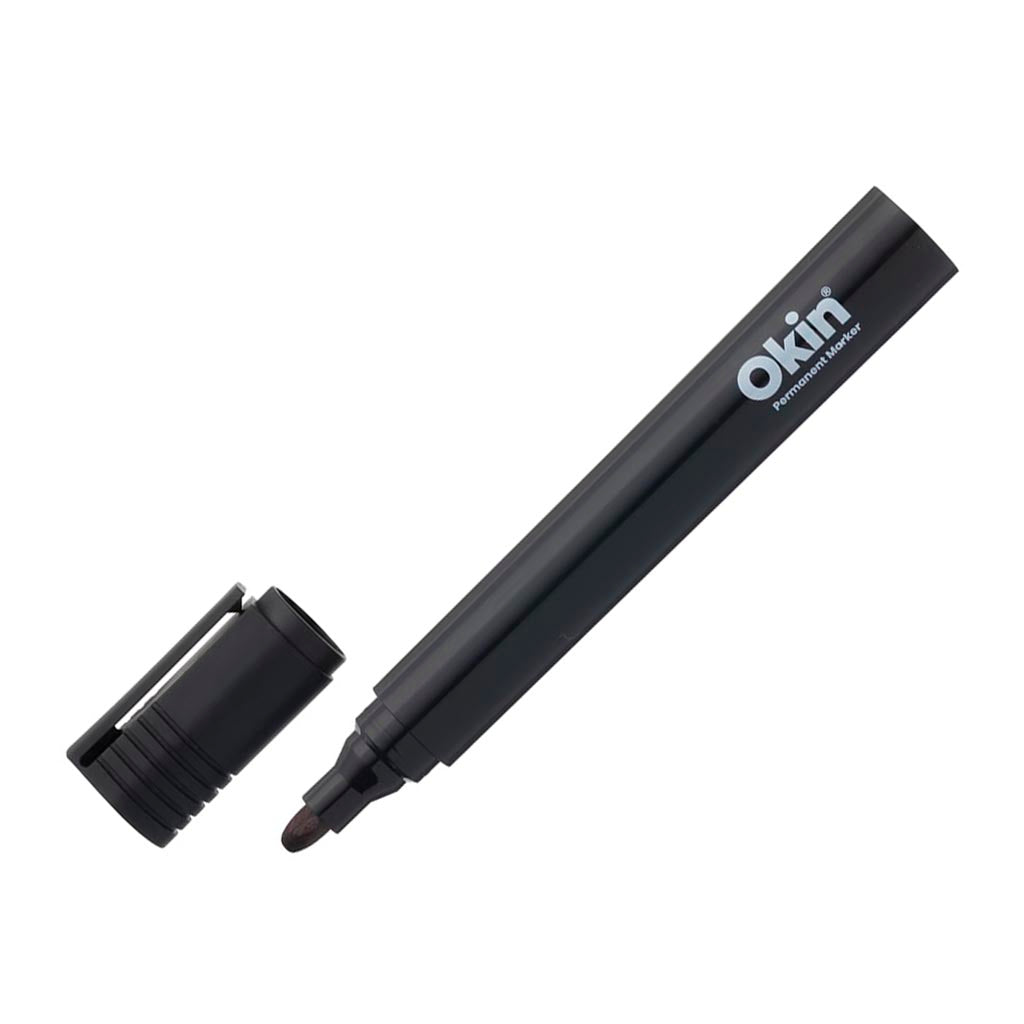 Okin Permanent Marker Bullet Tip Black