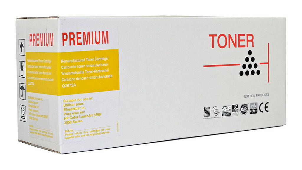 Icon Remanufactured HP Q2672A Yellow Toner Cartridge