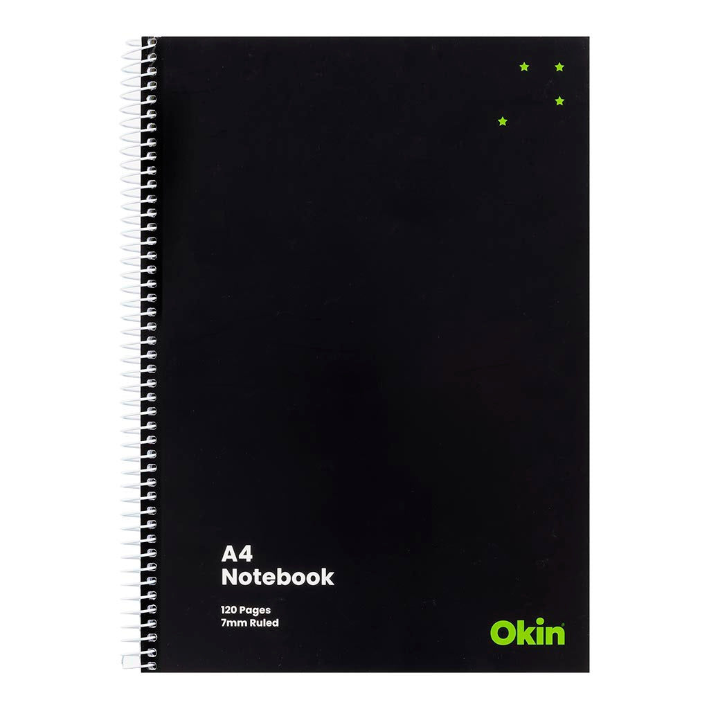 Okin Spiral Notebook A4 Soft cover 120 pg