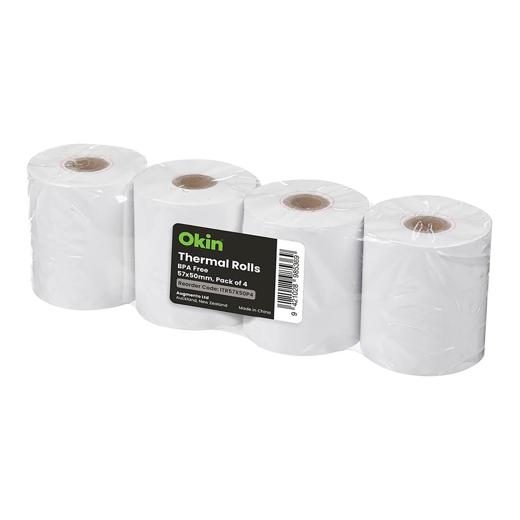Okin Thermal Roll BPA Free 57x50mm, Pack of 4