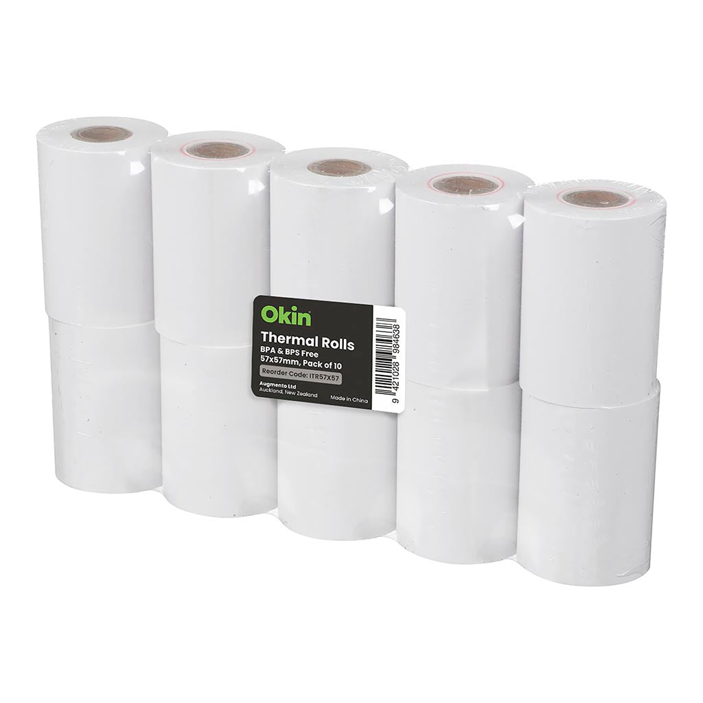Okin Thermal Roll BPA Free 57x57mm, Pack of 10