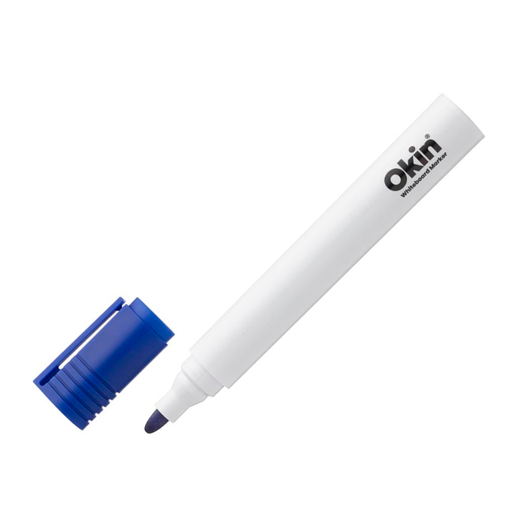 Okin Whiteboard Marker Bullet Tip Blue
