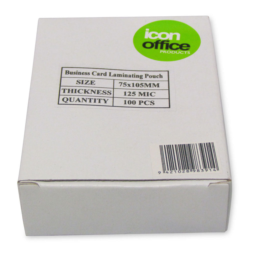 BEST BUY Icon Laminating Pouches ID Card (75x105mm) Gloss 125mic Pack 100