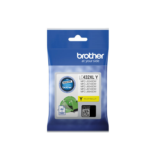 Brother LC432 XL Yellow Ink Cartridge