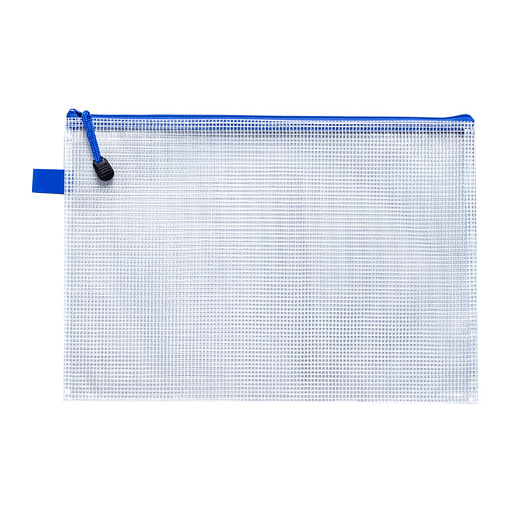 Icon PVC Mesh Zipper Bag A4 Oversize 345 x 240mm EACH