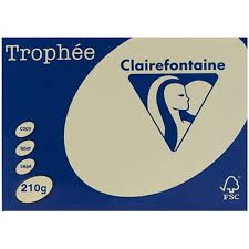 Trophee A4 210gsm 250 sheet pack Canary 9706