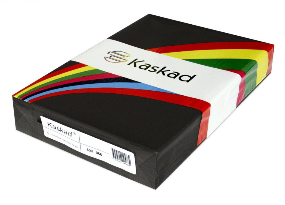 Kaskad Colour Paper A4 80gsm Raven Black Ream 500