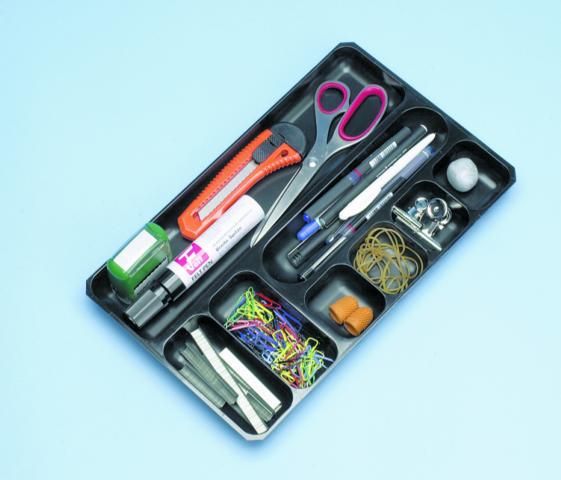 Metro 3440 Drawer Tidy 8 Compartment Black