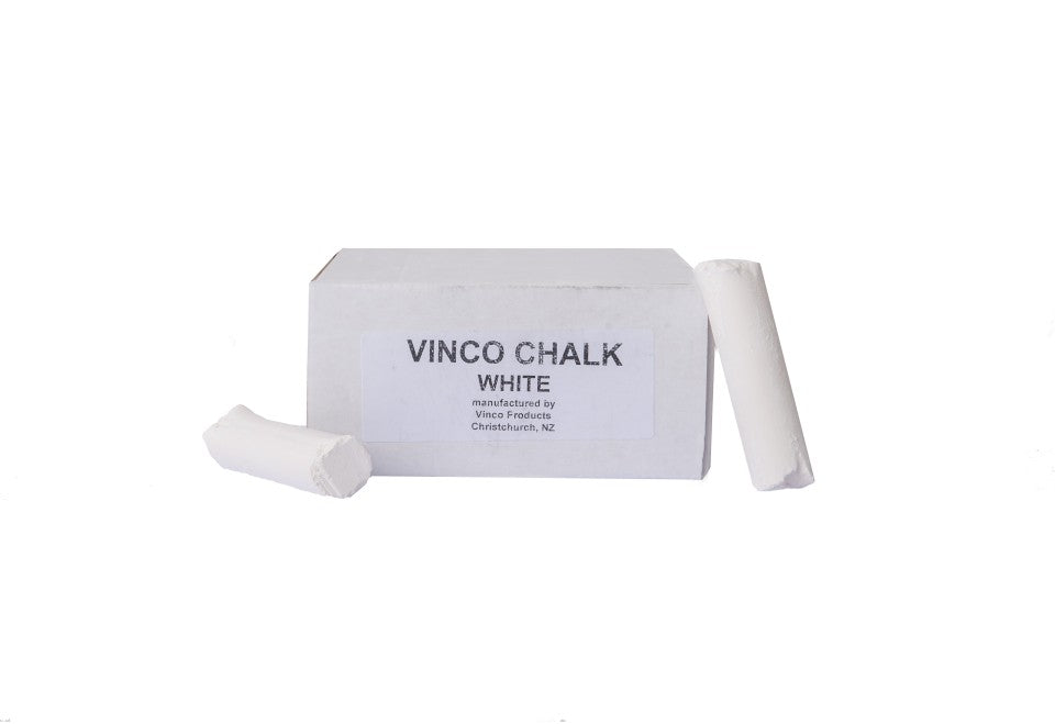 Vinco Giant / Maxi/ Jumbo Round Chalk White Pack 36