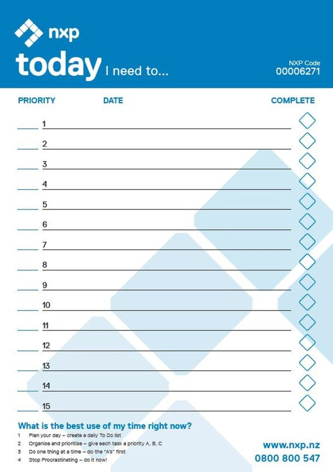NXP Things To Do Pad A5 50 Sheets