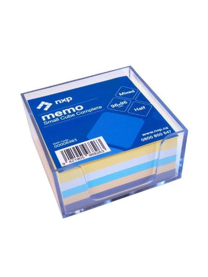 Small Memo Cube Complete with Holder Standard Half Size