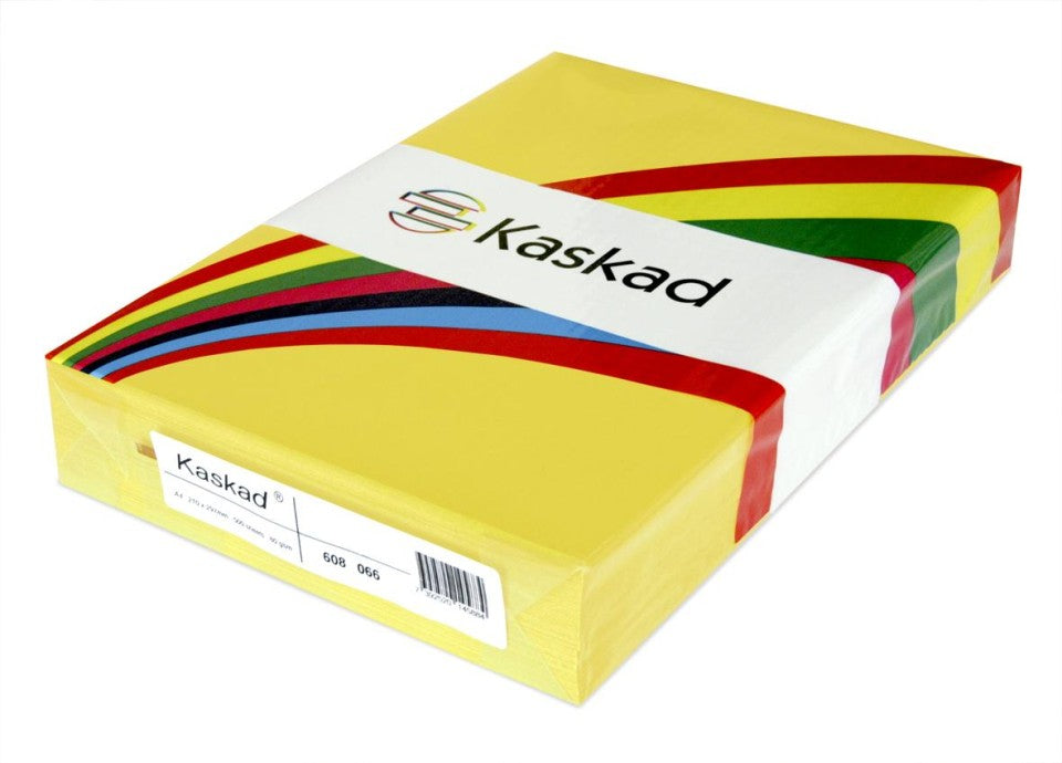 Kaskad Color Paper A4 225gsm Canary Yellow Pack of 100