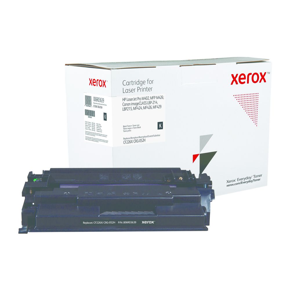 Black High Yield Everyday Toner from Xerox, replacement for HP CF226X, Canon CRG-052H
