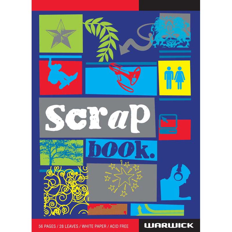 Warwick Scrapbook Super Bumper 28 Leaf Blank Pages (Priced Each) 3 Assorted