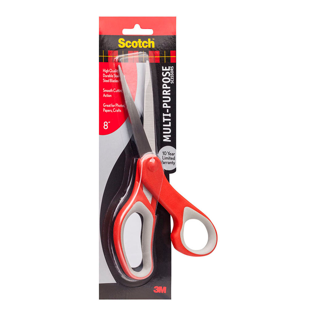 Scotch Multipurpose Scissors 1428 8in Soft Grip