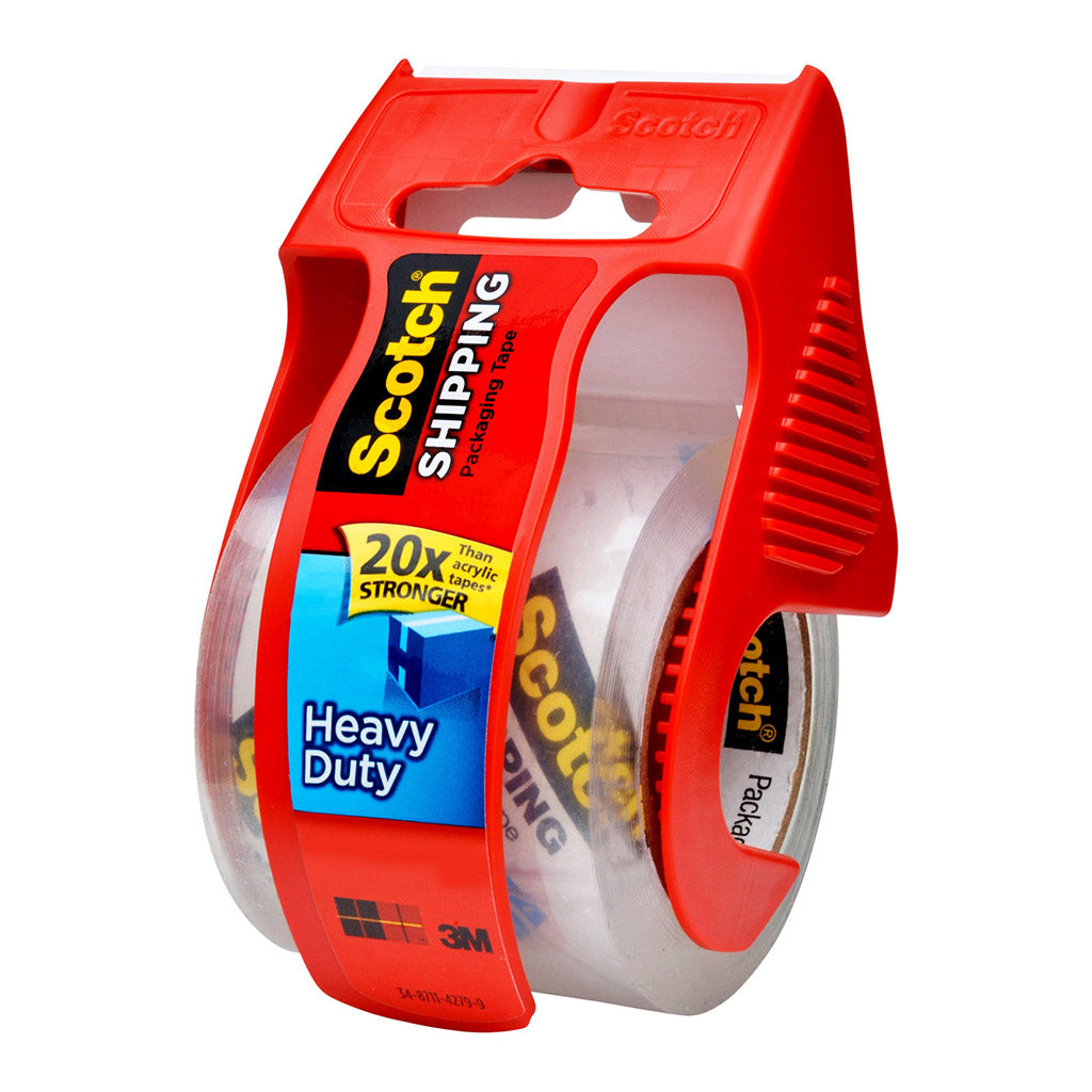 Scotch Heavy Duty Shipping Tape 142  50.8mm x 20.Clear on Dispenser