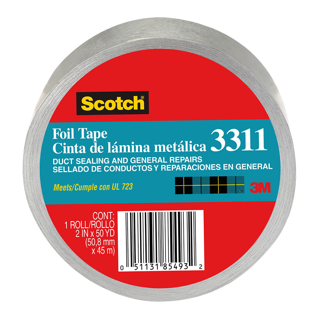 Scotch Foil Tape 3311 Silver 50.8mm x 9.14m Roll