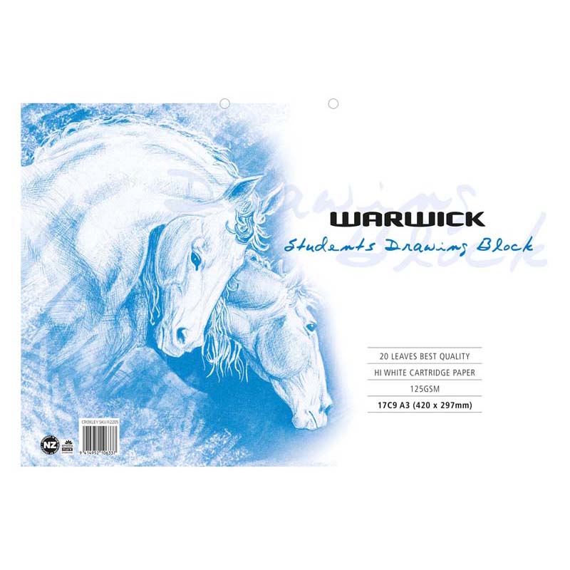 Warwick Drawing Refill 17C9 A3 20 Leaf Punched 125gsm