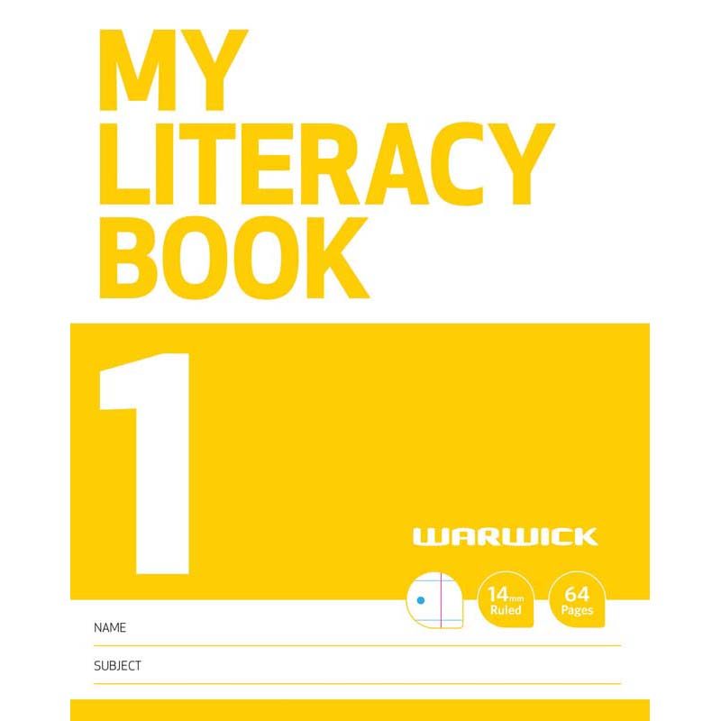 Warwick FSC Mix 70% My Literacy Book 1 14mm Ruled 64 Page