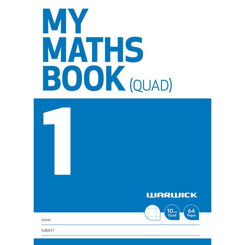Warwick FSC Mix 70% My Maths Book 1 10mm Quad 64 Page