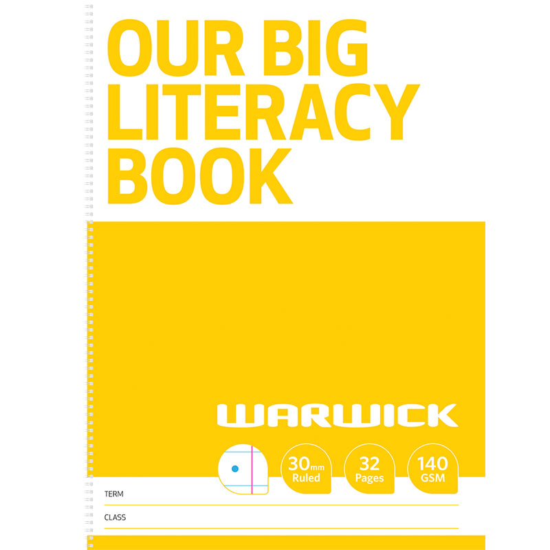 Warwick FSC Mix 70% Our Big Literacy Modelling Book 30mm Ruled 32 Page
