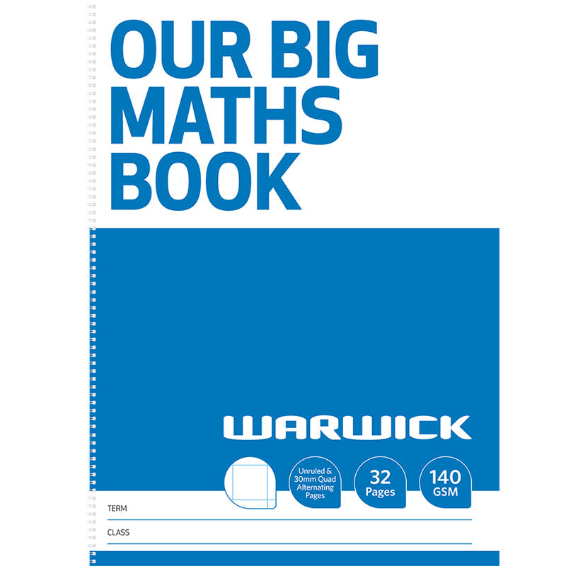 Warwick FSC Mix 70% Our Big Maths Modelling Book 30mm Quad 32 Page