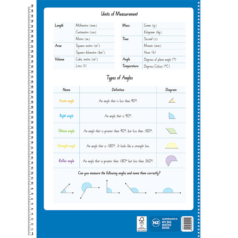 Warwick FSC Mix 70% Our Big Maths Modelling Book 30mm Quad 32 Page