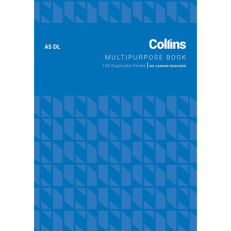 Collins Multipurpose A5dl Duplicate No Carbon Required