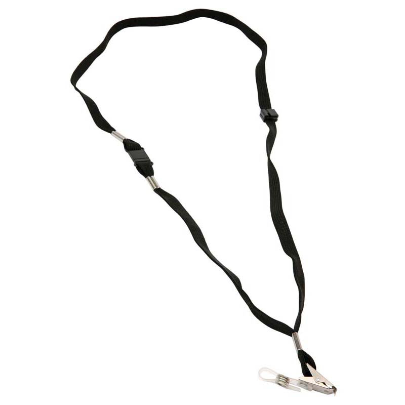 Dixon Lanyard Black Pack 10 Flat Hangsell