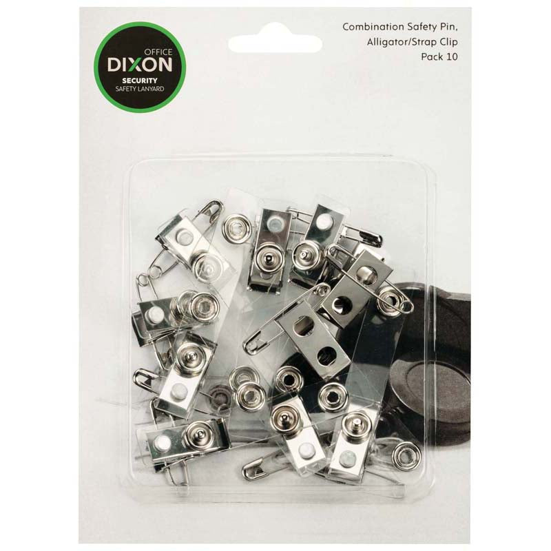 Dixon ID Pin Clip Strap Pack 10 Hangsell