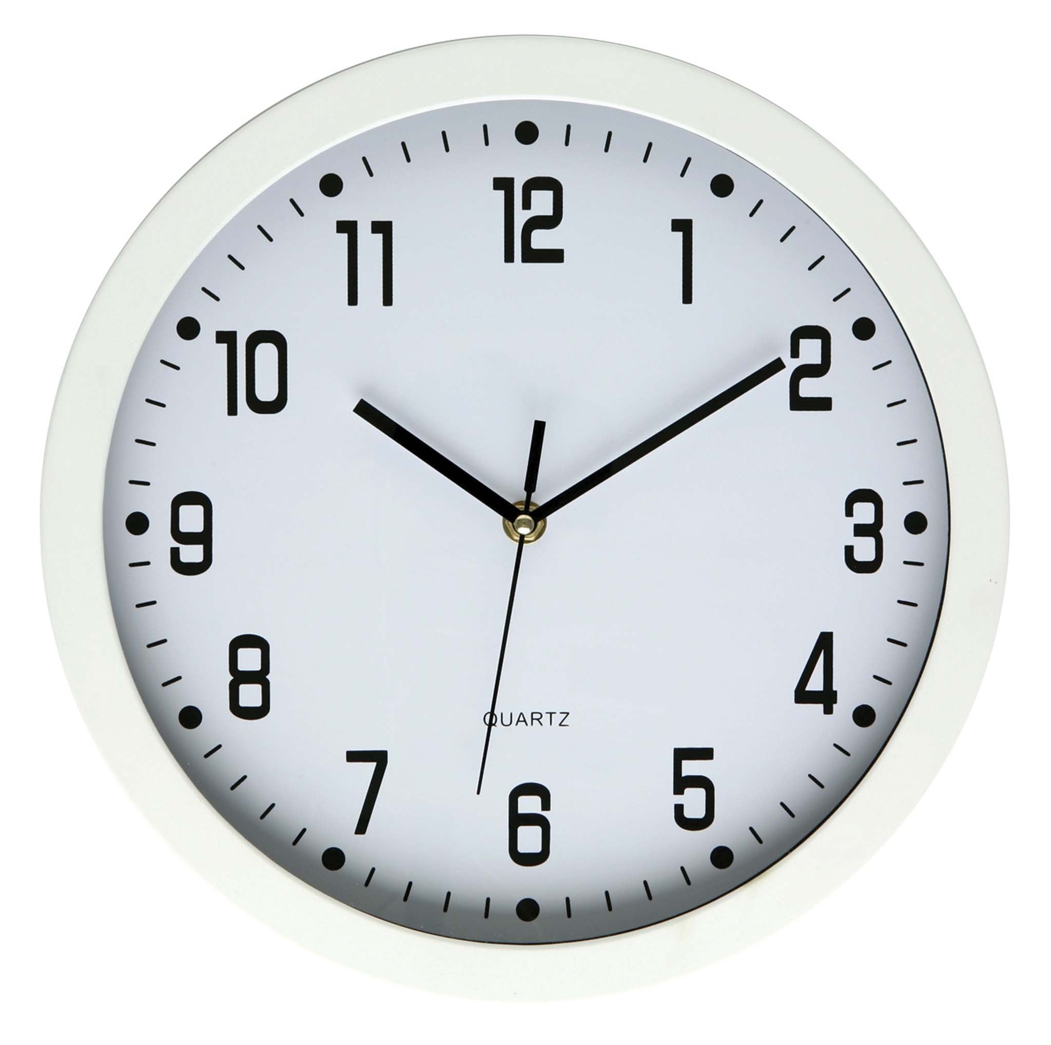 Dixon Clock Wall Round Face White 30cmx30cm