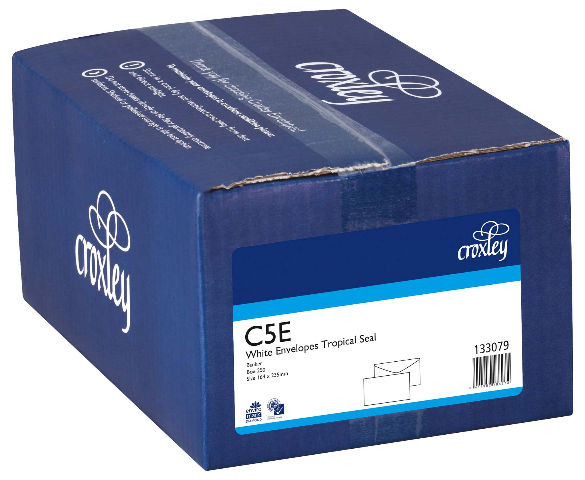 Croxley Envelope C5e Tropical Seal Banker Box 250 (Fits a flat A5 sheet)