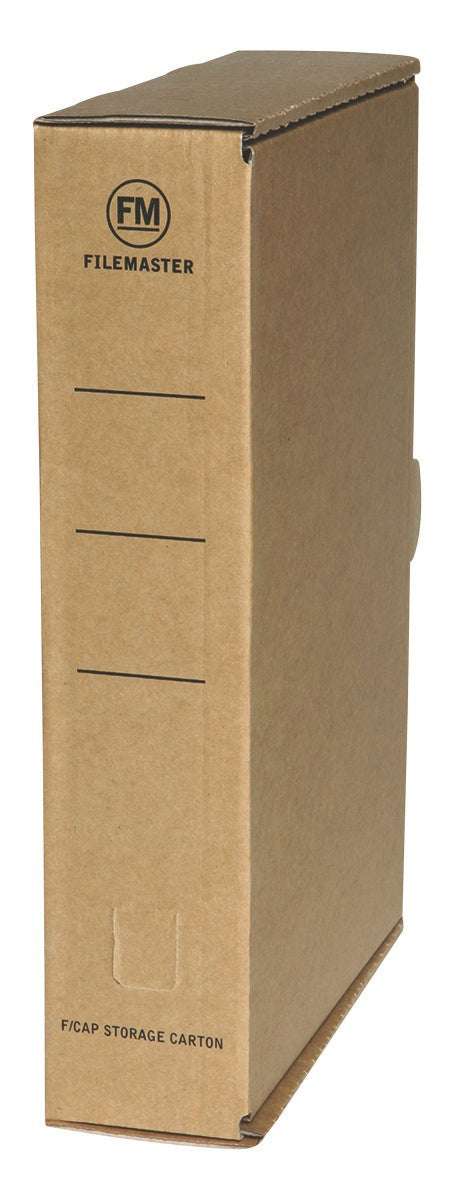 FM Storage Carton Kraft Foolscap Folded Size 388 x 253 x 83mm