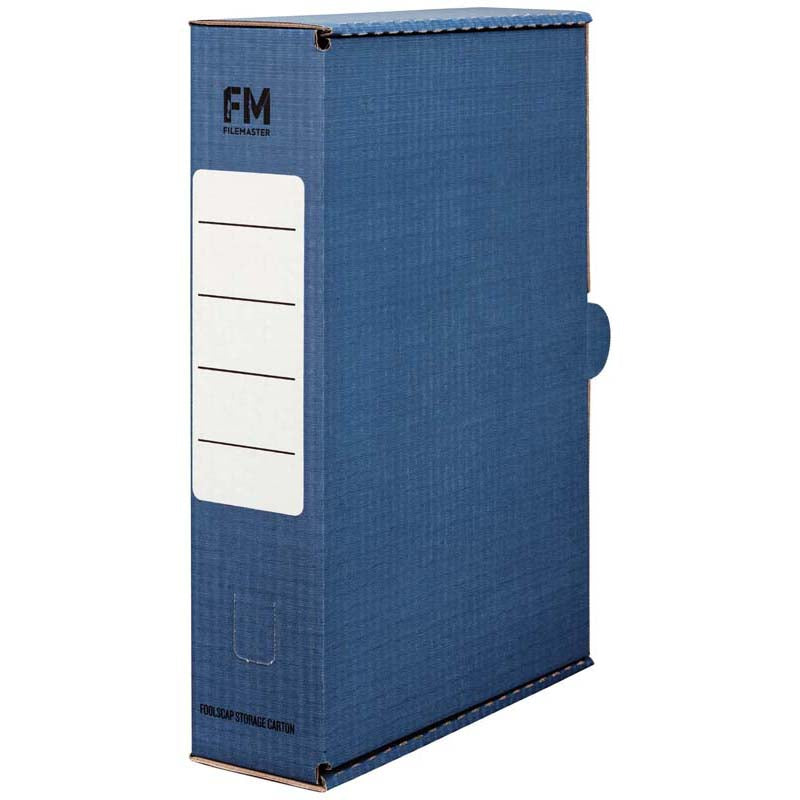 FM Storage Carton Blue Foolscap (Must Order in 5's)