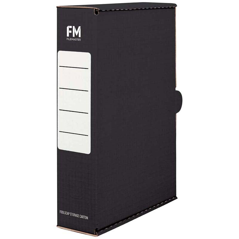 FM Storage Carton Black Foolscap (Must Order in 5's)