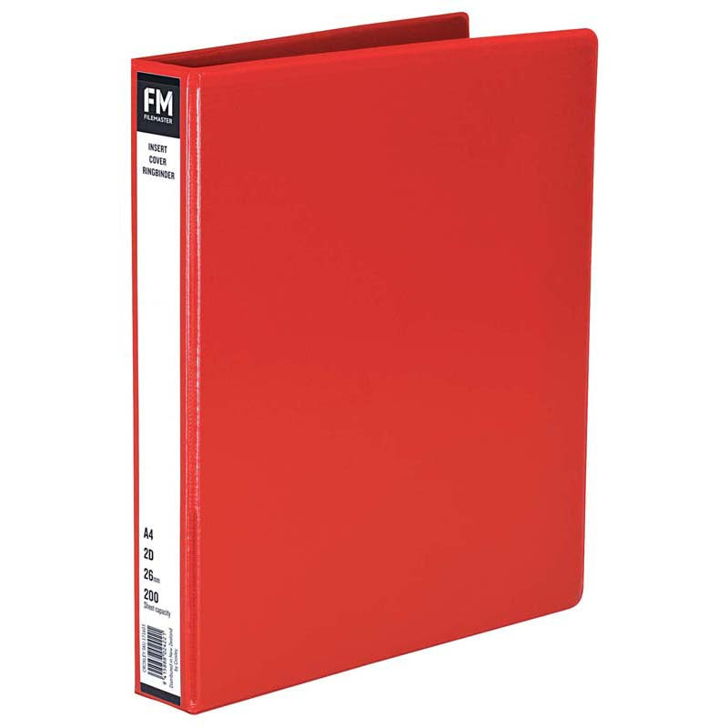 NXP Insert Binder A4 2D 25mm Red