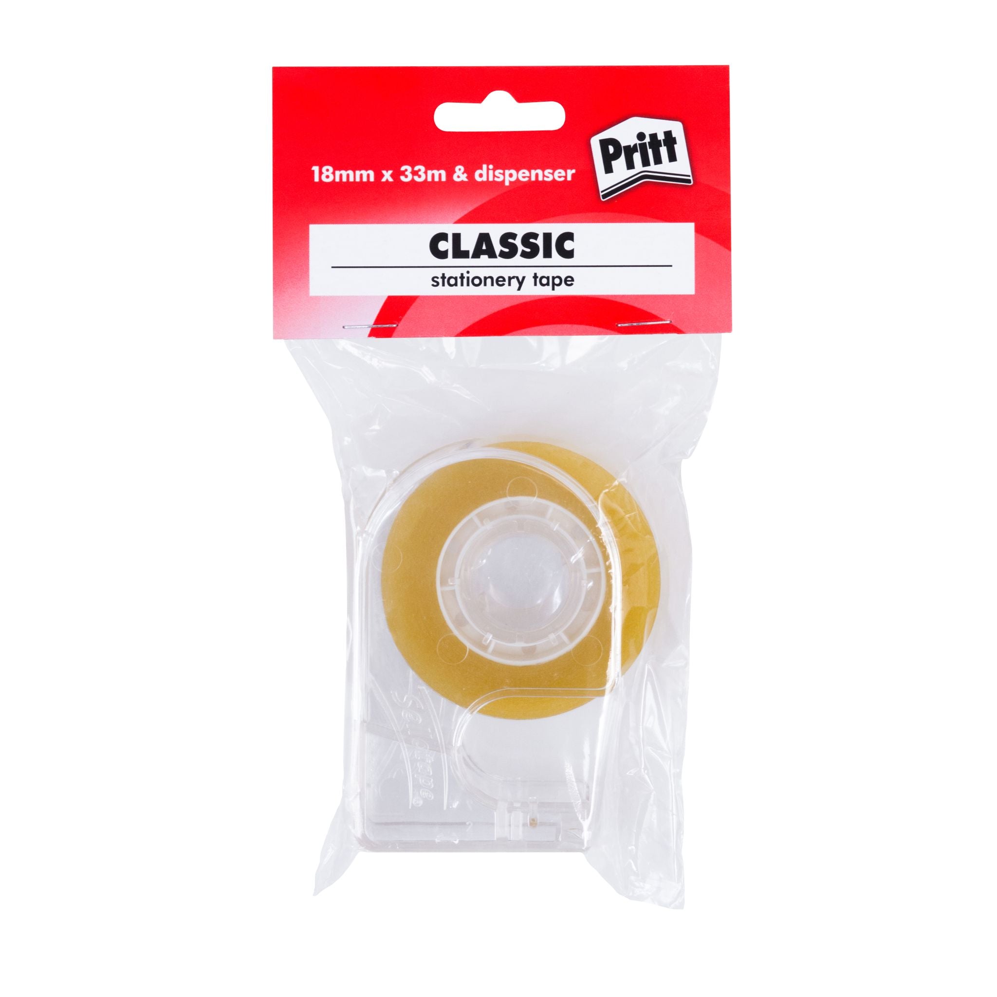 Pritt Classic Tape On Dispenser 18mmx33m