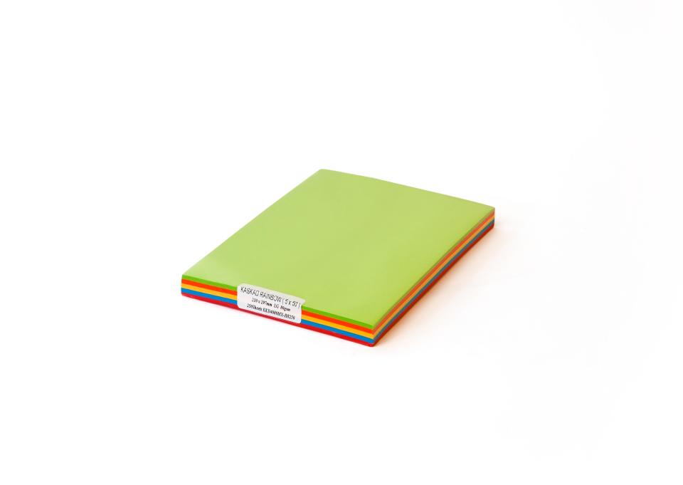 Kaskad Colour Card A4 160gsm Assorted Colours (5 x50) Pack 250