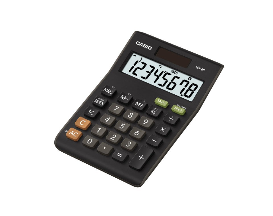 Casio Compact Desktop Calculator MS-8F with Tax Keys
