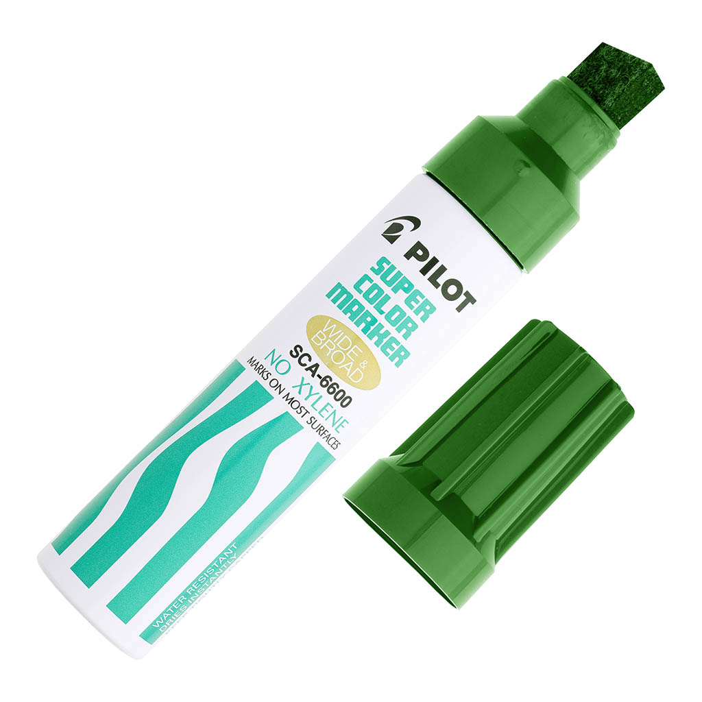 Pilot Permanent Marker Jumbo Chisel Tip Green (SCA-6600-G)