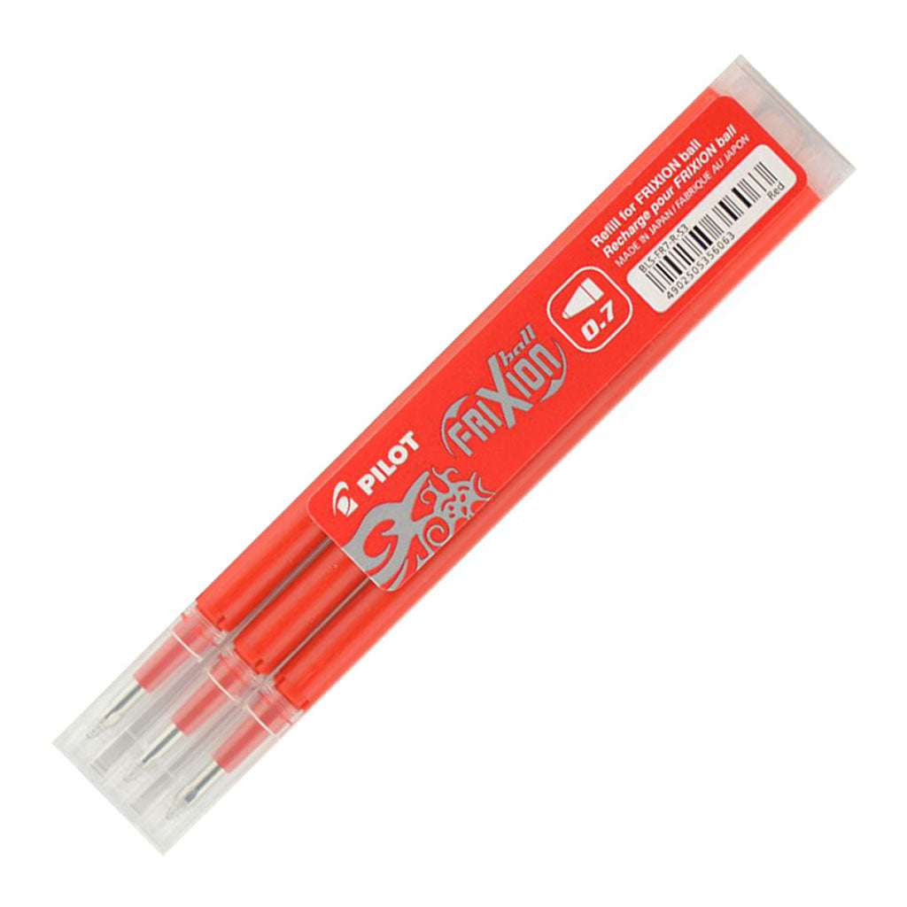 Pilot Frixion Refill Red 3 Pack (BLS-FR7-R-S3) 0.7