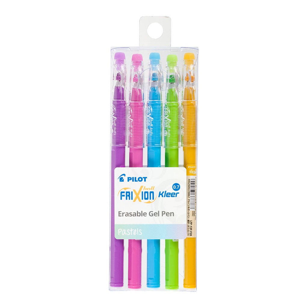 Pilot Frixion Kleer 0.7 Pastel 5 Pack