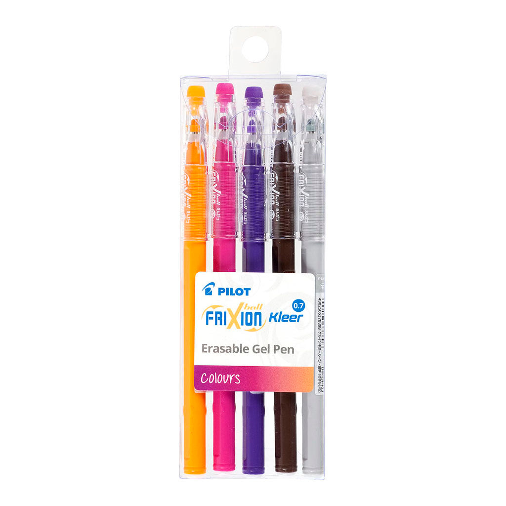 Pilot Frixion Kleer 0.7 Colours 5 Pack