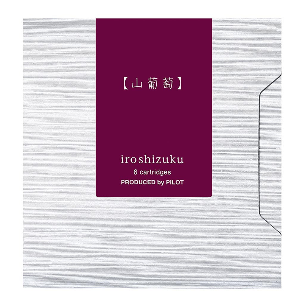 Pilot Iroshizuku Ink Cartridge Crimson Glory Vine Yama-budo Pack of 6 (IRF-6S-YB)