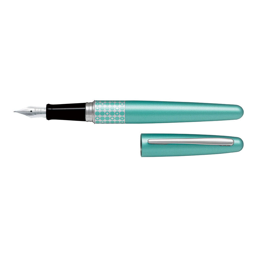 Pilot MR3 Fountain Pen Fine Metallic Aqua Blue (FP-MR3-F-DT)