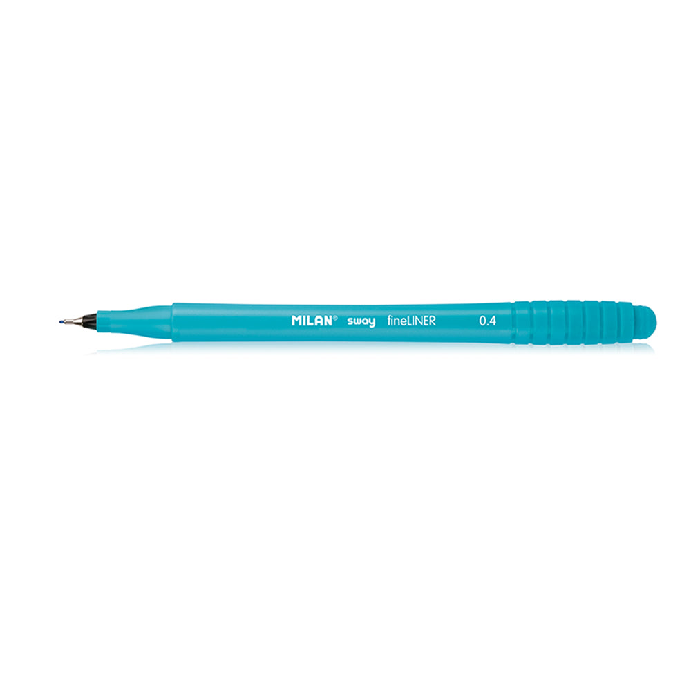 Milan Sway Fine Liner Fibre Tip Marker 0.4mm Tip Turquoise