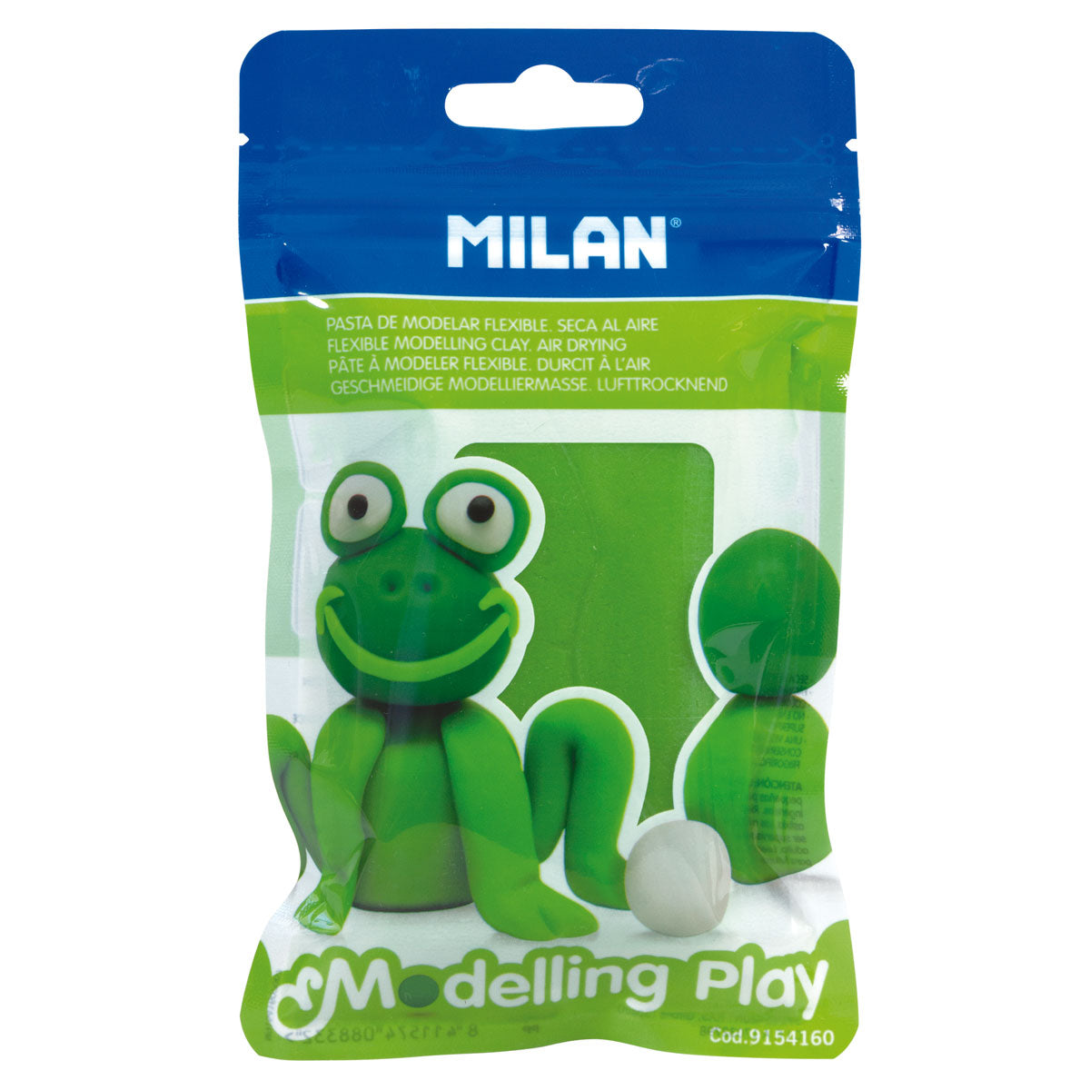 Milan Air Dry Modelling Play Clay 100gm Light Green