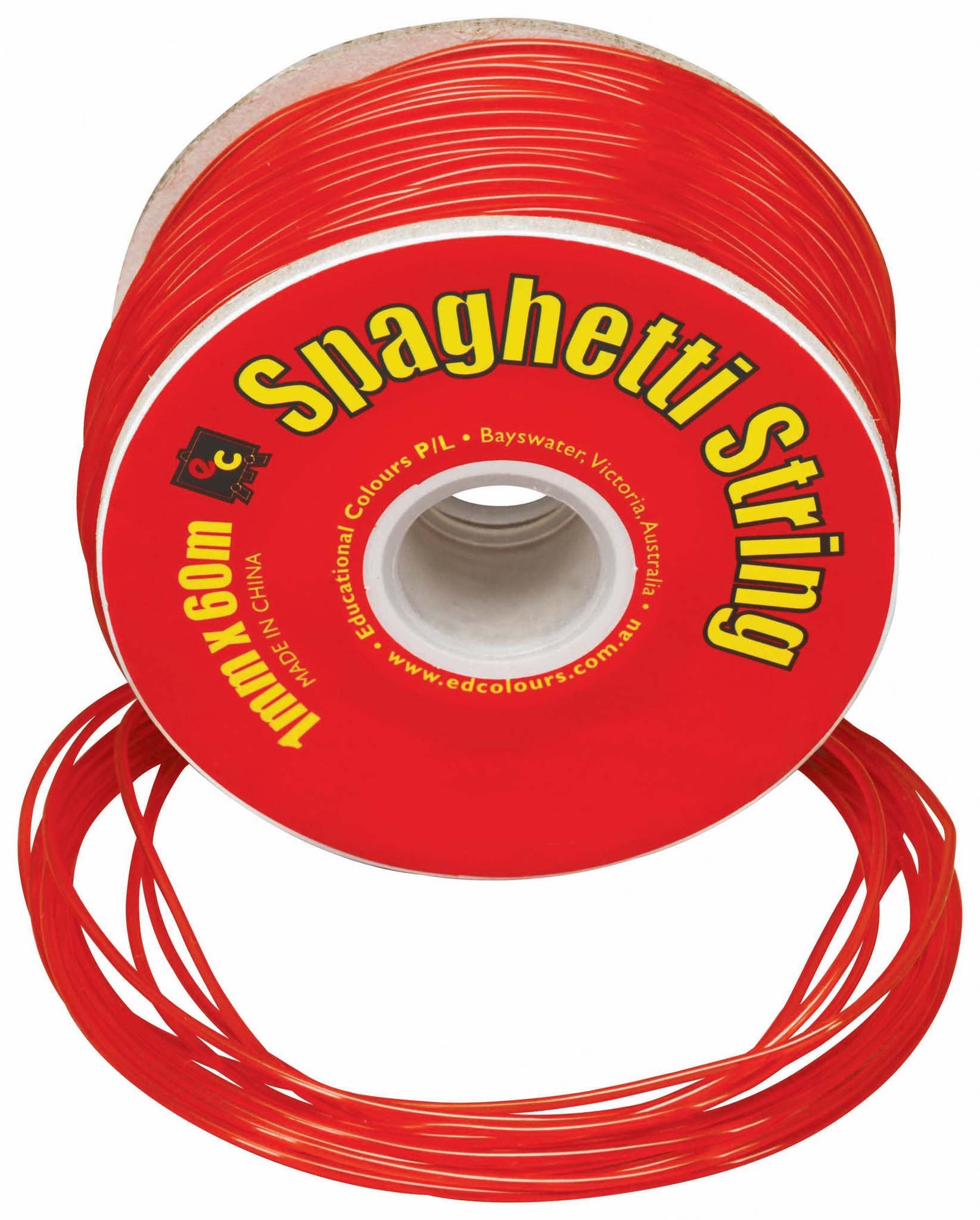 EC String PVC Spaghetti 60m Red
