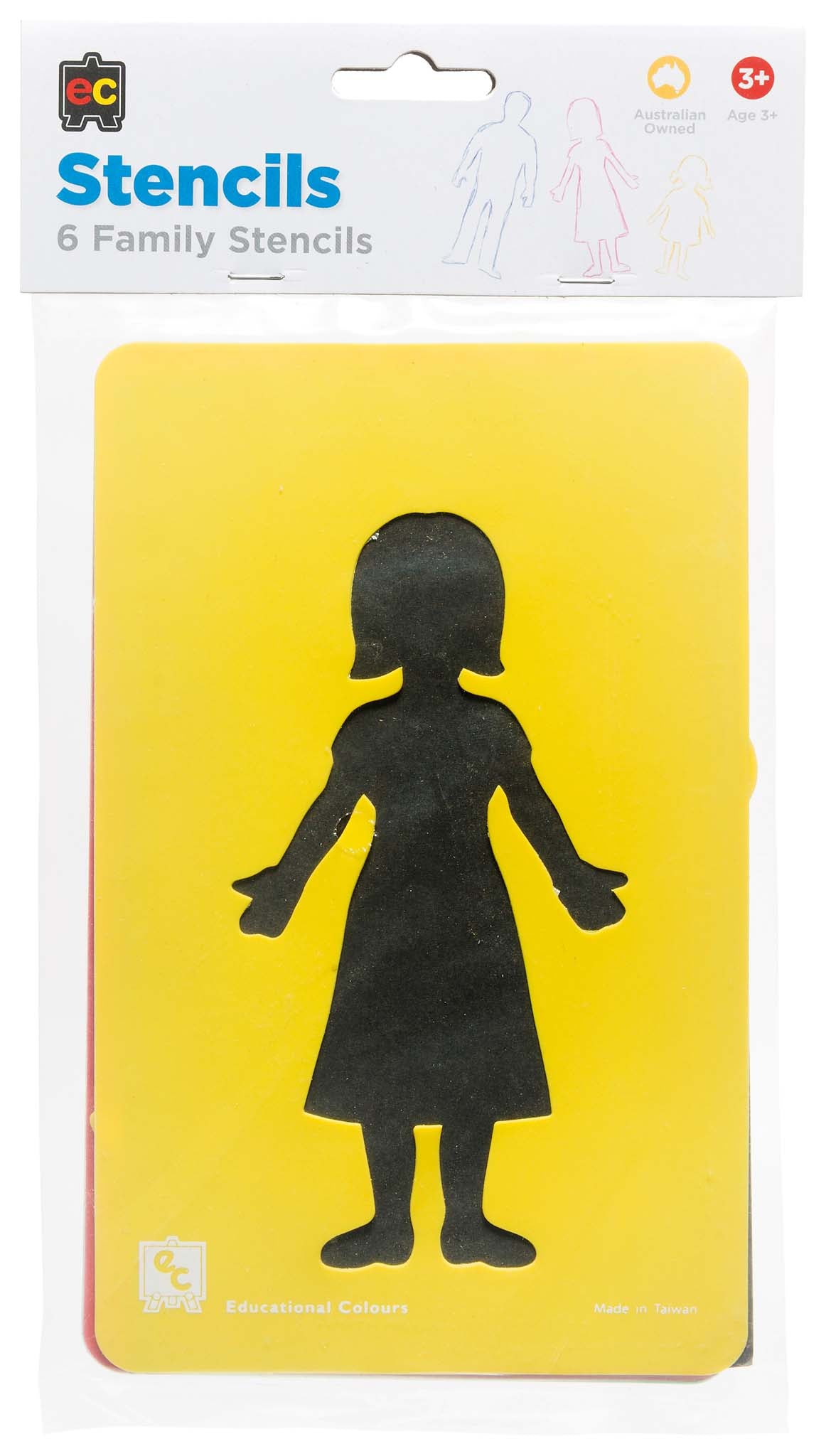 EC Stencil Set Family Set of 6